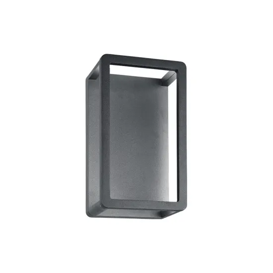 Viokef Nat sötétszürke LED kültéri fali lámpa (VIO-4309500) LED 1 izzós IP65