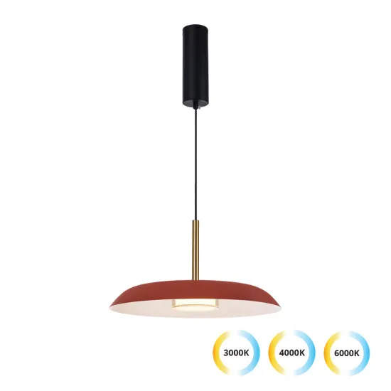 Viokef Nudo piros-arany LED függesztett lámpa (VIO-4338801) LED 1 izzós IP20