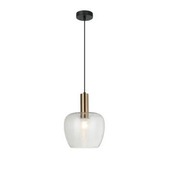 Viokef Oliver átlátszó-bronz függesztett lámpa (VIO-4322800) E27 1 izzós IP20