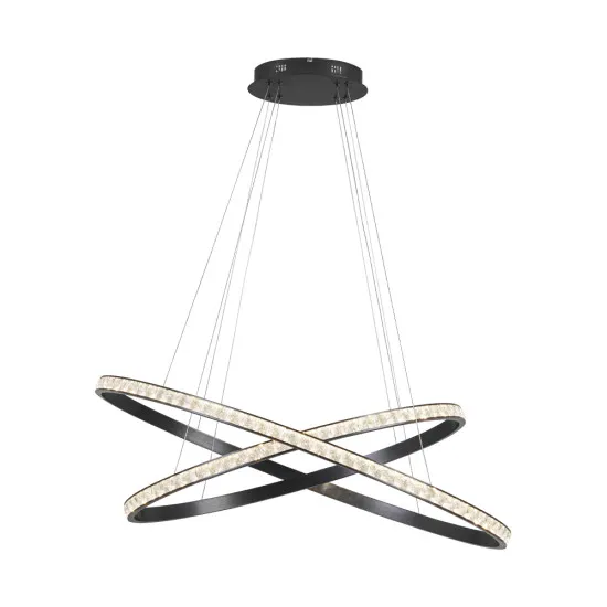 Viokef Oriana fekete LED függesztett lámpa (VIO-4323800) LED 1 izzós IP20