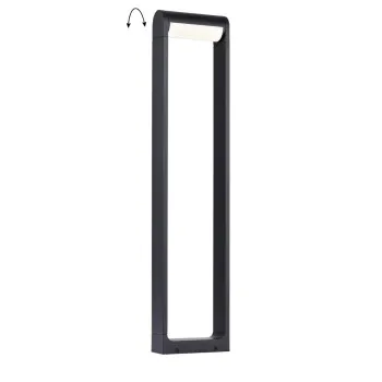 Viokef Randal sötétszürke LED kültéri állólámpa (VIO-4332600) LED 1 izzós IP65