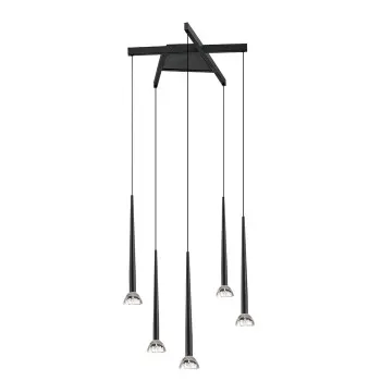 Viokef Rina fekete LED függesztett lámpa (VIO-4325300) LED 1 izzós IP20