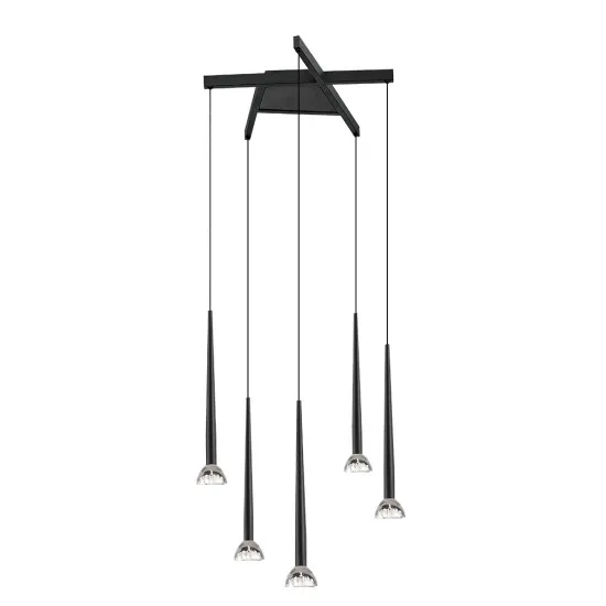 Viokef Rina fekete LED függesztett lámpa (VIO-4325300) LED 1 izzós IP20