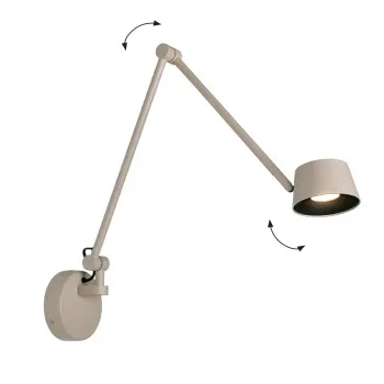 Viokef Savina bézs LED falikar (VIO-4329601) LED 1 izzós IP20