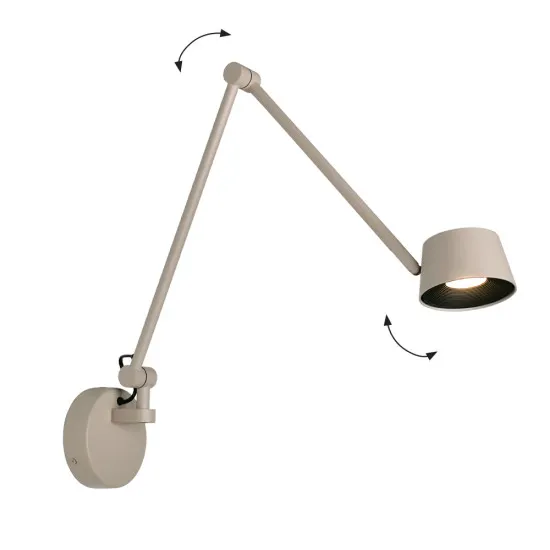 Viokef Savina bézs LED falikar (VIO-4329601) LED 1 izzós IP20