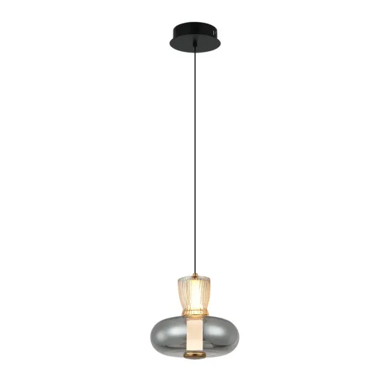 Viokef Sirel füstszínű-borostyán LED függesztett lámpa (VIO-4326700) LED 1 izzós IP20