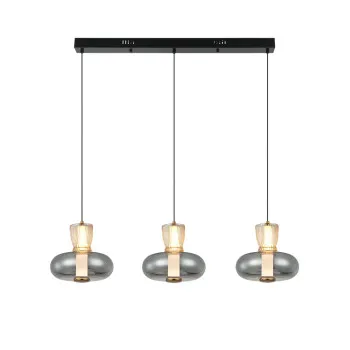 Viokef Sirel füstszínű-borostyán LED függesztett lámpa (VIO-4326900) LED 1 izzós IP20