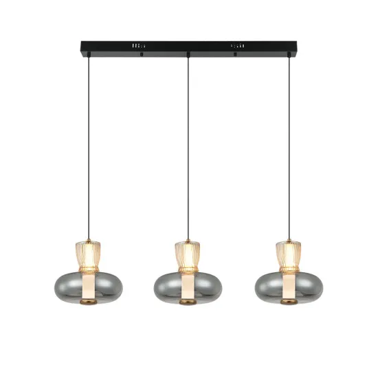 Viokef Sirel füstszínű-borostyán LED függesztett lámpa (VIO-4326900) LED 1 izzós IP20