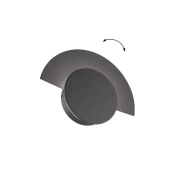 Viokef Sunrise sötétszürke LED kültéri fali lámpa (VIO-4352900) LED 1 izzós IP54