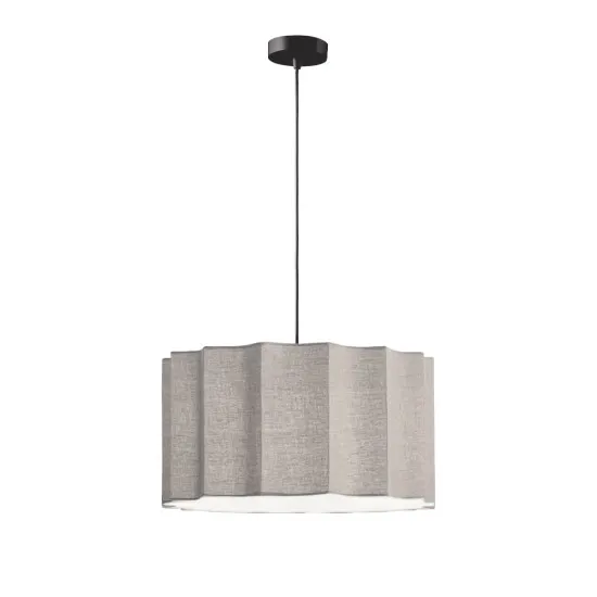 Viokef Wavy szürke függesztett lámpa (VIO-4349901) E27 1 izzós IP20