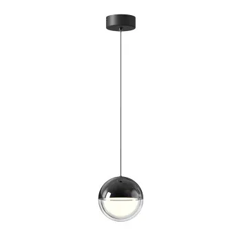 Viokef Zirea fekete LED függesztett lámpa (VIO-4329800) LED 1 izzós IP20