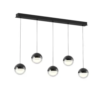 Viokef Zirea fekete LED függesztett lámpa (VIO-4330000) LED 1 izzós IP20