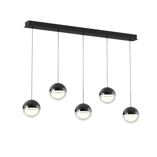 Viokef Zirea fekete LED függesztett lámpa (VIO-4330000) LED 1 izzós IP20