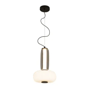 Zambelis  fekete-fehér LED függesztett lámpa (ZAM-23084) LED 1 izzós IP20