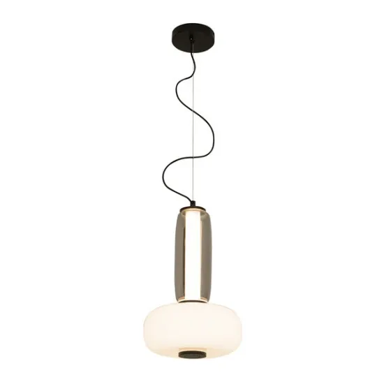 Zambelis  fekete-fehér LED függesztett lámpa (ZAM-23084) LED 1 izzós IP20