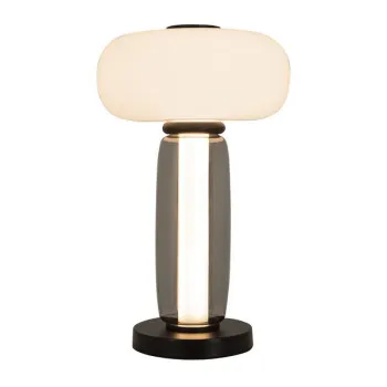 Zambelis  fekete-fehér LED asztali lámpa (ZAM-23085) LED 1 izzós IP20
