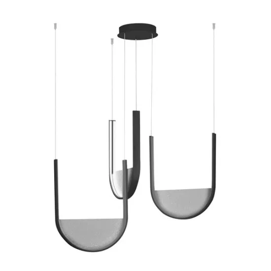 Zambelis  fekete-szürke LED függesztett lámpa (ZAM-23168) LED 1 izzós IP20