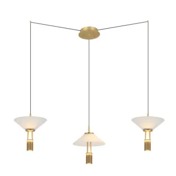 Zambelis  arany-fehér LED függesztett lámpa (ZAM-23201) LED 1 izzós IP20