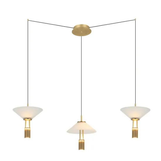 Zambelis  arany-fehér LED függesztett lámpa (ZAM-23201) LED 1 izzós IP20