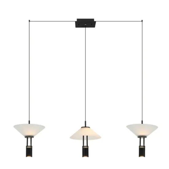 Zambelis  fekete-fehér LED függesztett lámpa (ZAM-23202) LED 1 izzós IP20