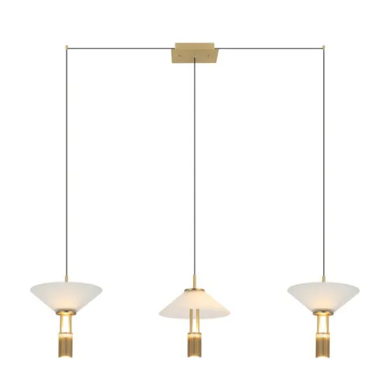Zambelis  arany-fehér LED függesztett lámpa (ZAM-23203) LED 1 izzós IP20