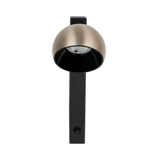Zambelis  pezsgő-fekete LED fali lámpa (ZAM-25340) LED 1 izzós IP20