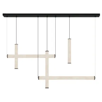 Zambelis  fekete-fehér LED függesztett lámpa (ZAM-25421) LED 1 izzós IP20