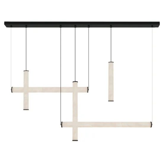 Zambelis  fekete-fehér LED függesztett lámpa (ZAM-25421) LED 1 izzós IP20