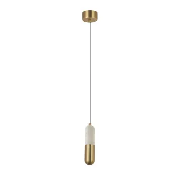 Zambelis  sárgaréz-fehér LED függesztett lámpa (ZAM-2545) LED 1 izzós IP20