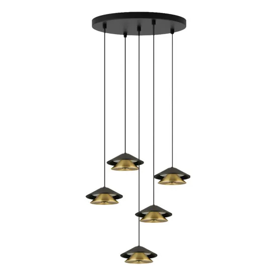 Zambelis  fekete LED függesztett lámpa (ZAM-25453) LED 1 izzós IP20
