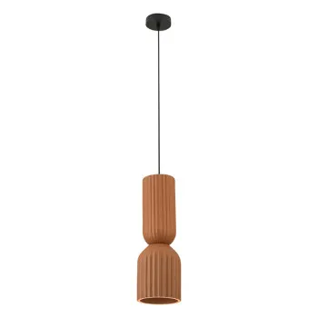 Zambelis  terrakotta-fekete függesztett lámpa (ZAM-2596) E27 1 izzós IP20