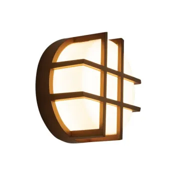 Zambelis  barna-fehér LED kültéri fali lámpa (ZAM-E342) LED 1 izzós IP65