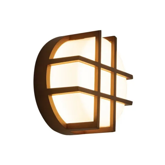 Zambelis  barna-fehér LED kültéri fali lámpa (ZAM-E342) LED 1 izzós IP65