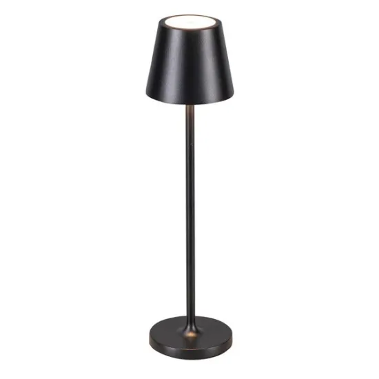 Zambelis  fekete hordozható LED kültéri asztali lámpa (ZAM-E369) LED 1 izzós IP54