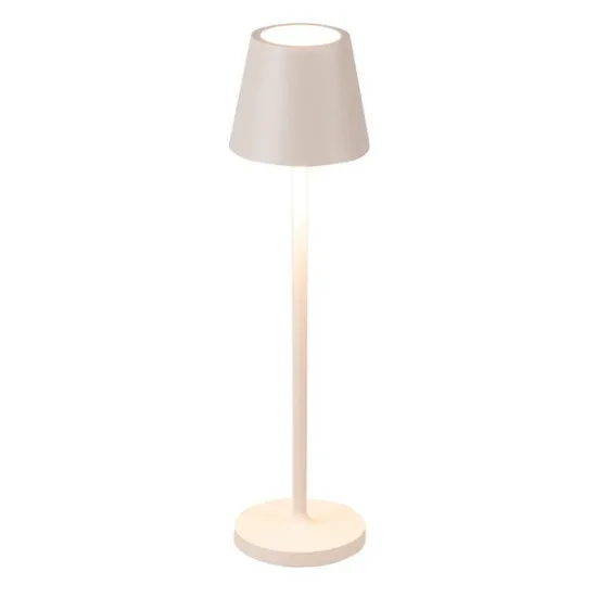 Zambelis  homokszínű hordozható LED kültéri asztali lámpa (ZAM-E371) LED 1 izzós IP54