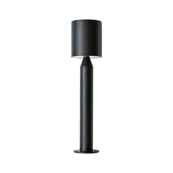 Zambelis  fekete-átlátszó LED kültéri állólámpa (ZAM-E408) LED 1 izzós IP65