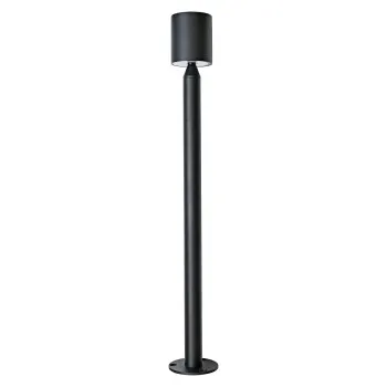 Zambelis  fekete-átlátszó LED kültéri állólámpa (ZAM-E409) LED 1 izzós IP65