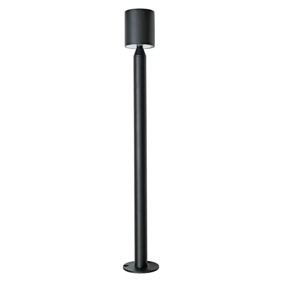 Zambelis  fekete-átlátszó LED kültéri állólámpa (ZAM-E409) LED 1 izzós IP65