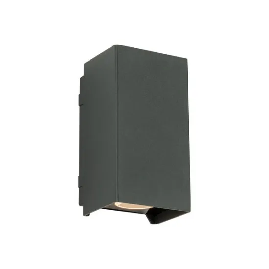 Zambelis  szürke-átlátszó LED kültéri fali lámpa (ZAM-E412) LED 1 izzós IP65