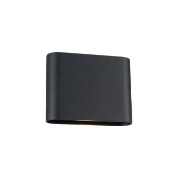 Zambelis  fekete-átlátszó LED kültéri fali lámpa (ZAM-E433) LED 1 izzós IP65