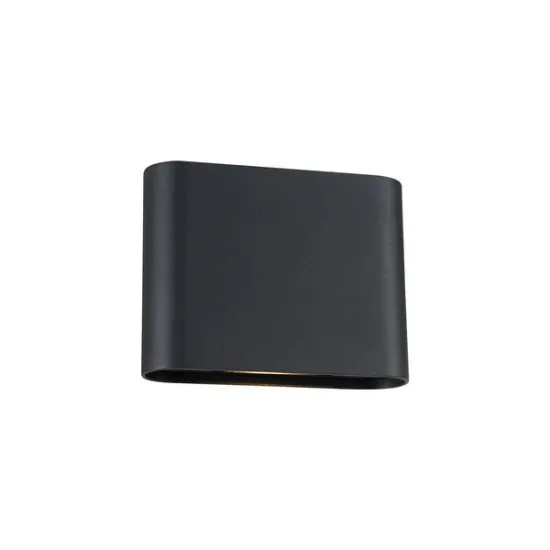 Zambelis  fekete-átlátszó LED kültéri fali lámpa (ZAM-E433) LED 1 izzós IP65