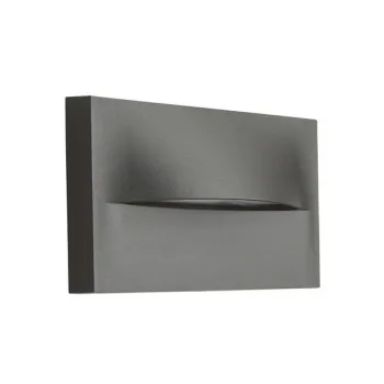 Zambelis  szürke-átlátszó LED kültéri fali lámpa (ZAM-E453) LED 1 izzós IP65
