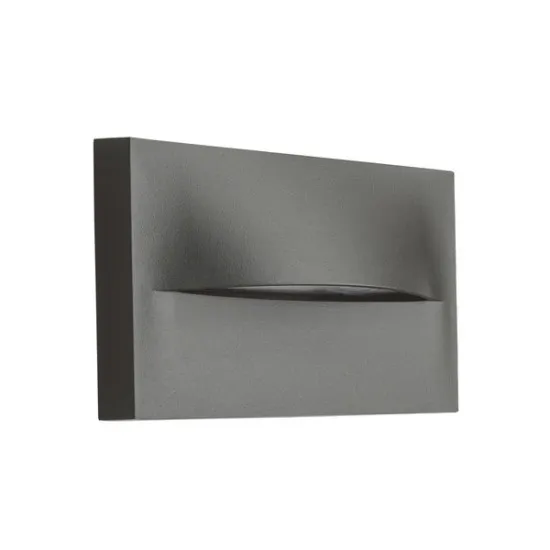 Zambelis  szürke-átlátszó LED kültéri fali lámpa (ZAM-E453) LED 1 izzós IP65