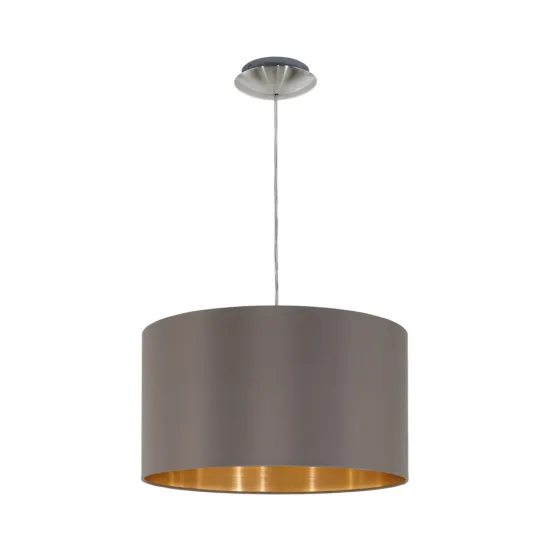EGLO MASERLO nikkel-cappuccino függesztett lámpa (EG-31603) E27 1 izzós IP20