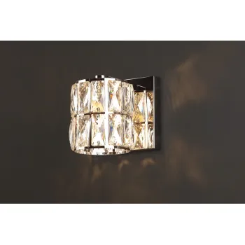 Maxlight Diamante króm-átlátszó fali lámpa (MAX-W0205) G9 1 izzós IP20