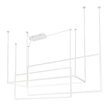 Maxlight Geometric fehér LED függesztett lámpa (MAX-P0272) LED 3 izzós IP20