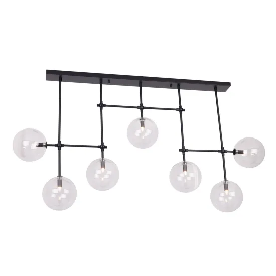Maxlight Lollipop fekete-átlátszó függesztett lámpa (MAX-P0396) G9 7 izzós IP20 Maxlight Lollipop fekete-átlátszó függesztett lámpa (MAX-P0396) G9 7 izzós IP20