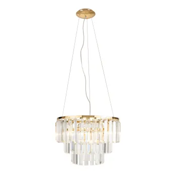 Maxlight Monaco arany-átlátszó függesztett lámpa (MAX-P0423) G9 9 izzós IP20