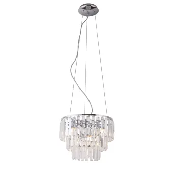 Maxlight Monaco króm-átlátszó függesztett lámpa (MAX-P0259) G9 9 izzós IP20