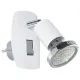 EGLO MINI 4 fehér - króm LED konnektorba dugható lámpa (EG-92925) GU10 1 izzós IP20